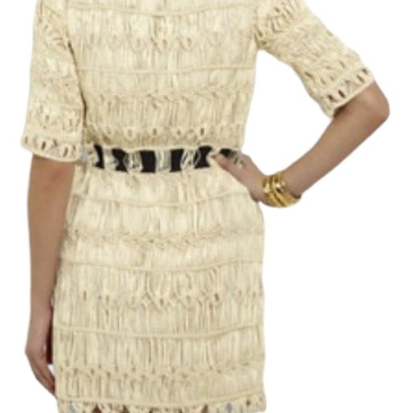 Diane Von Furstenberg Solar Macrame Belted Mini Dress Womens Size M NWT $595 - Picture 3 of 15